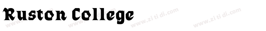 Ruston College字体转换